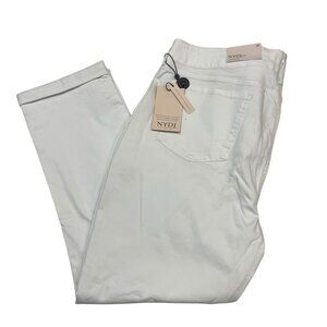 NYDJ Jeans Womens‎ 18 White Girlfriend Stretch Comfort Lift X Tuck Casual Summer